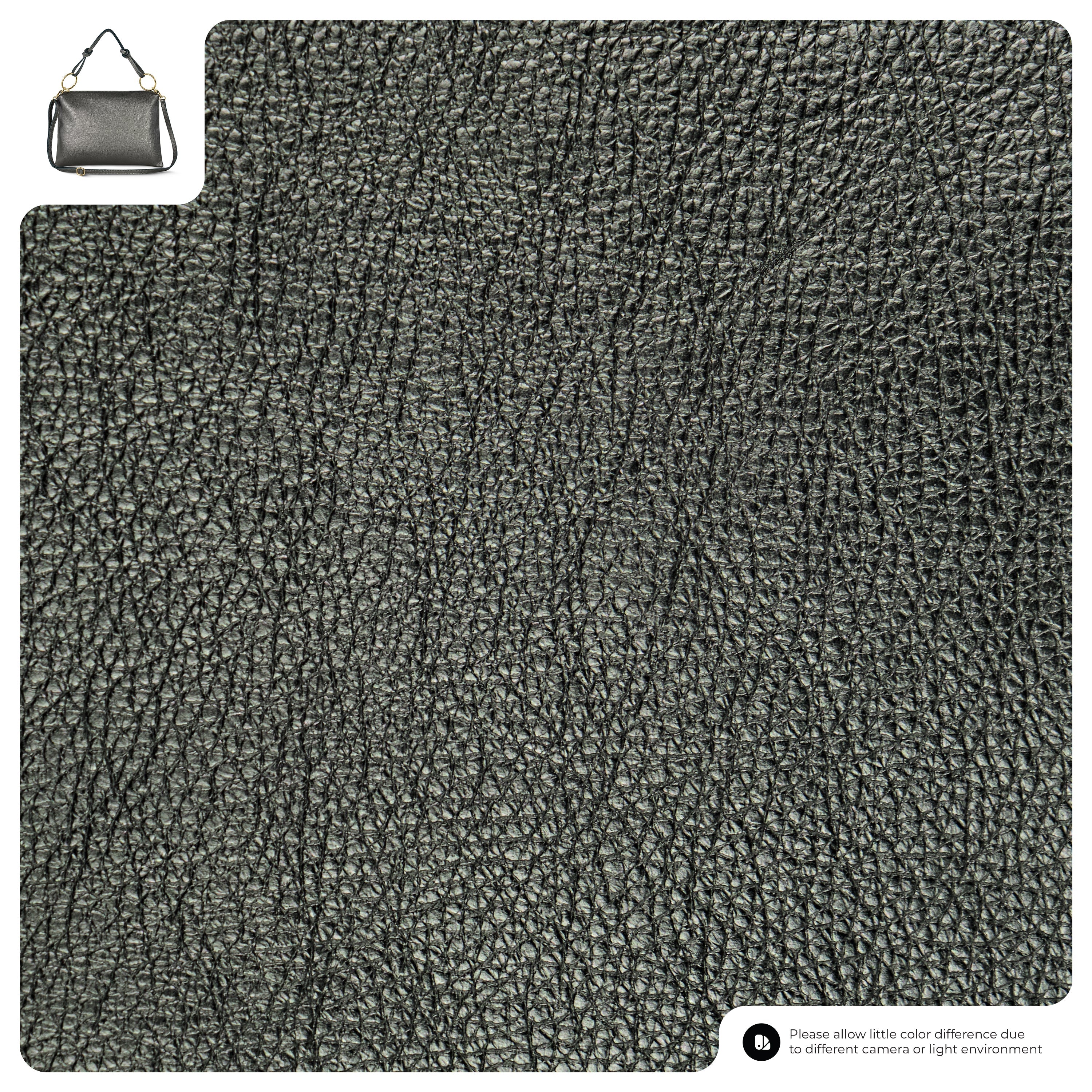 Italian Metallic Full-Grain Leather Shoulder Bag | Prato