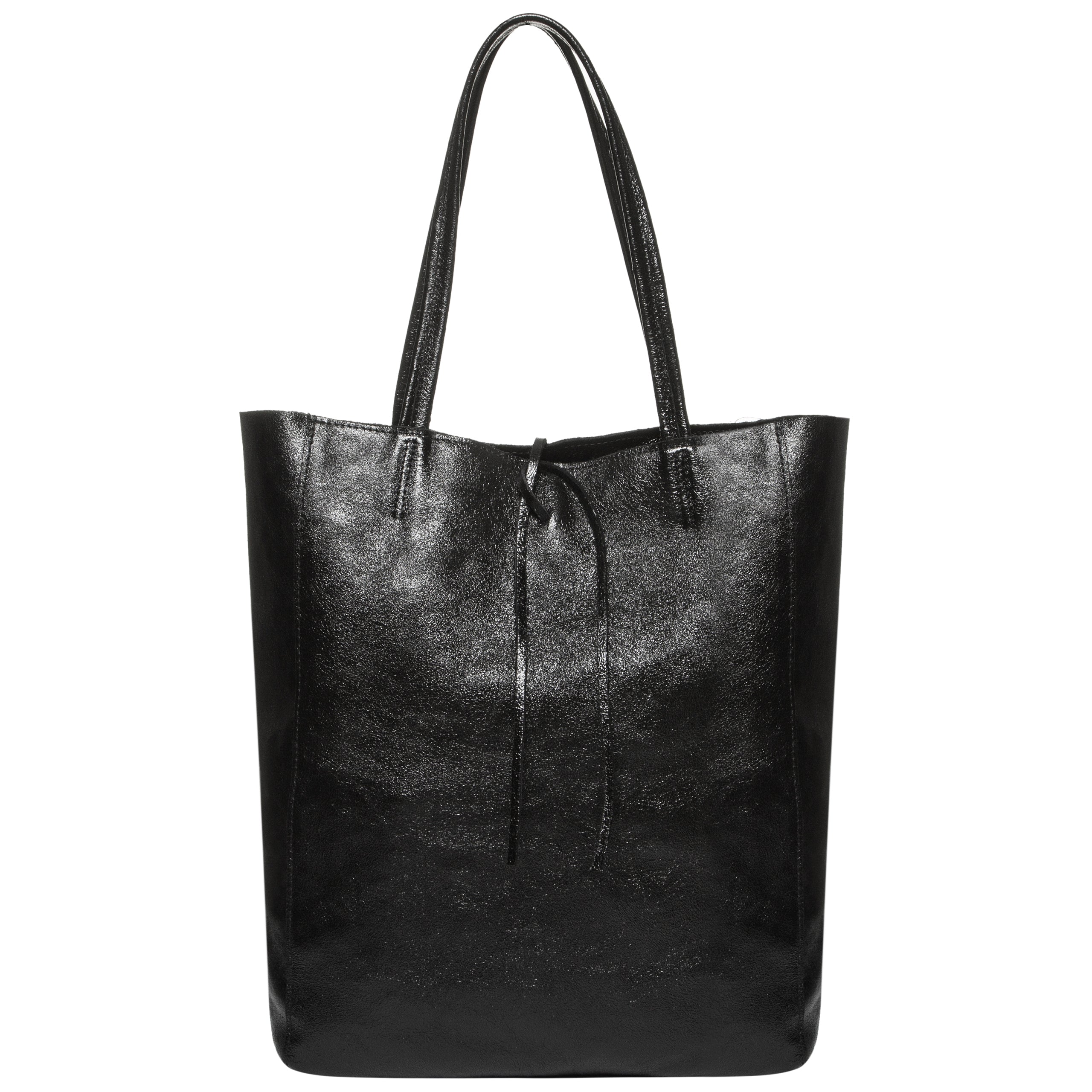 Italian Genuine Metallic Suede Tote Bag | Pisa