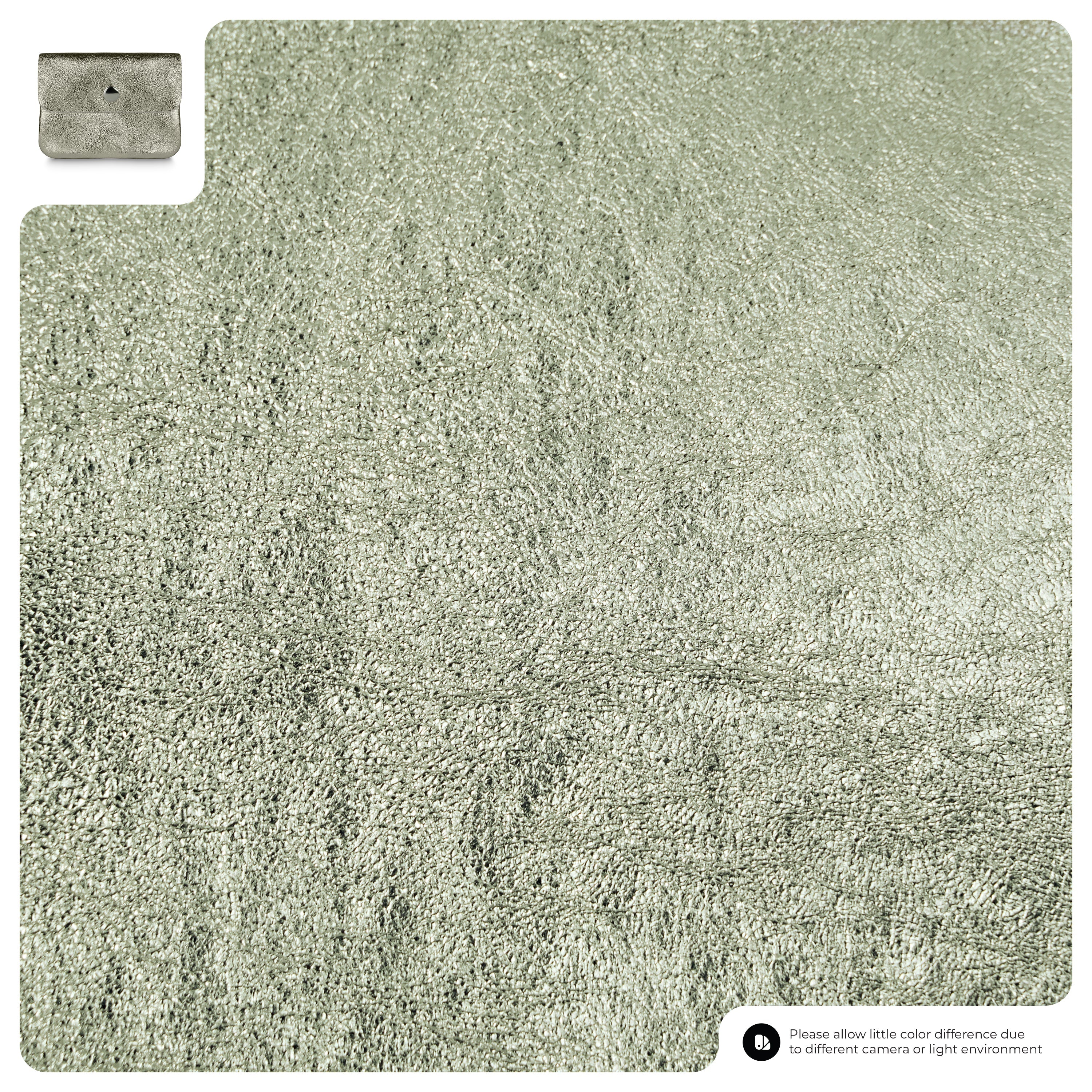 Italian Genuine Metallic Suede Wallet | Assisi