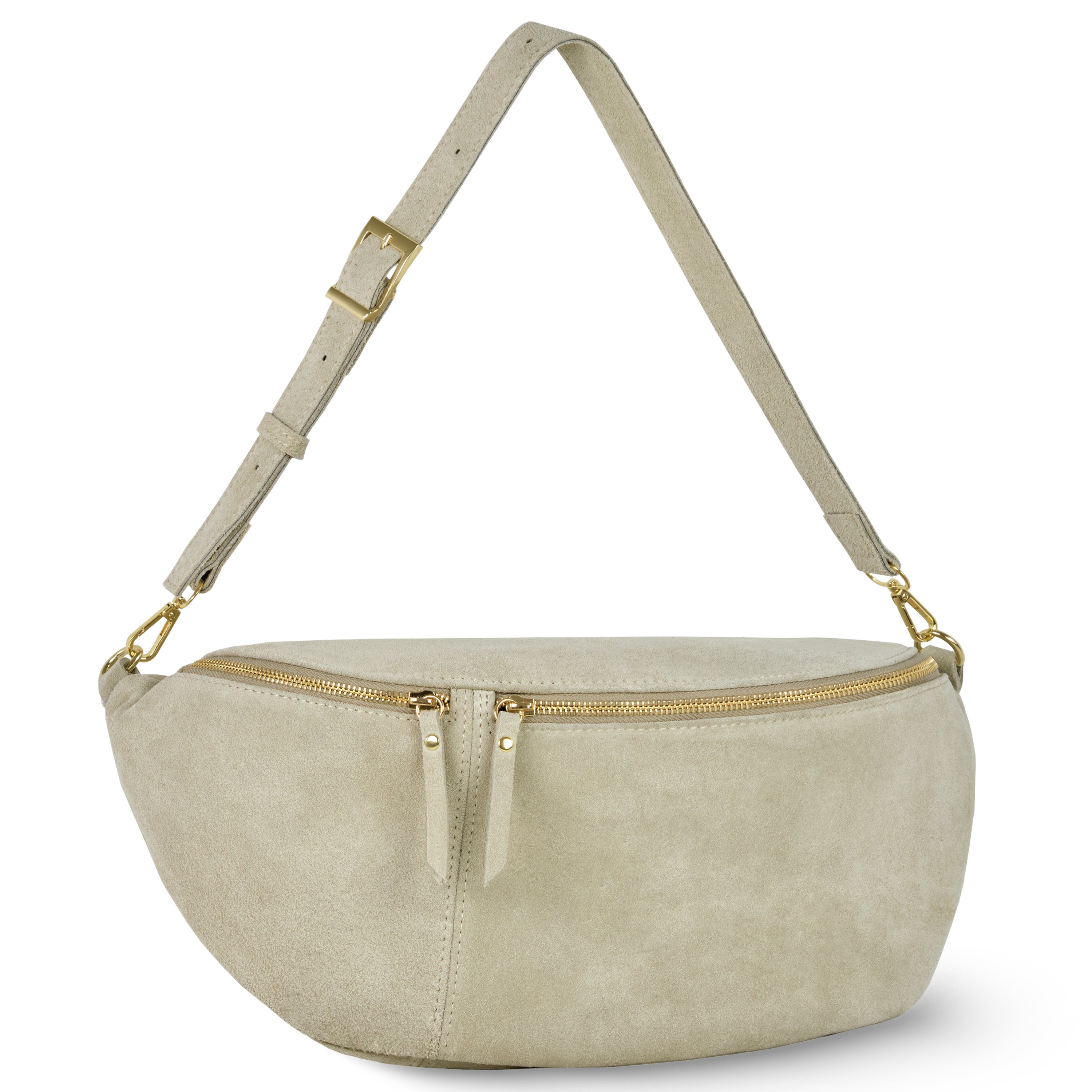 Italian Genuine Suede Crossbody Bag | Genova