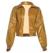 TAN BOMBER JACKET URBAN CHIC