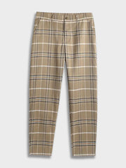 TAPERED PLAID TROUSERS VINTAGE PANTS WITH CLASSIC PLAID DESIGN