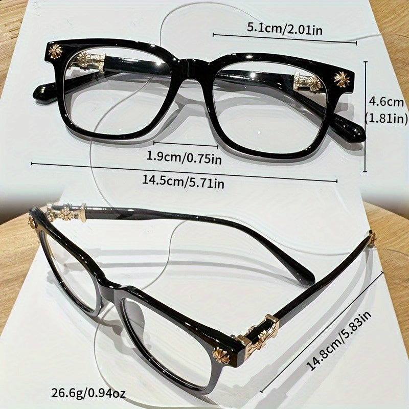 TASSEL EYEGLASSES FRAME FULL RIM RETRO Y2K STYLE SQUARE ROUND GLASSES