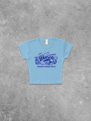 Underground Original Design: Tastes of Summer, Fresh Seafood Micro-Ribbed Baby Tee