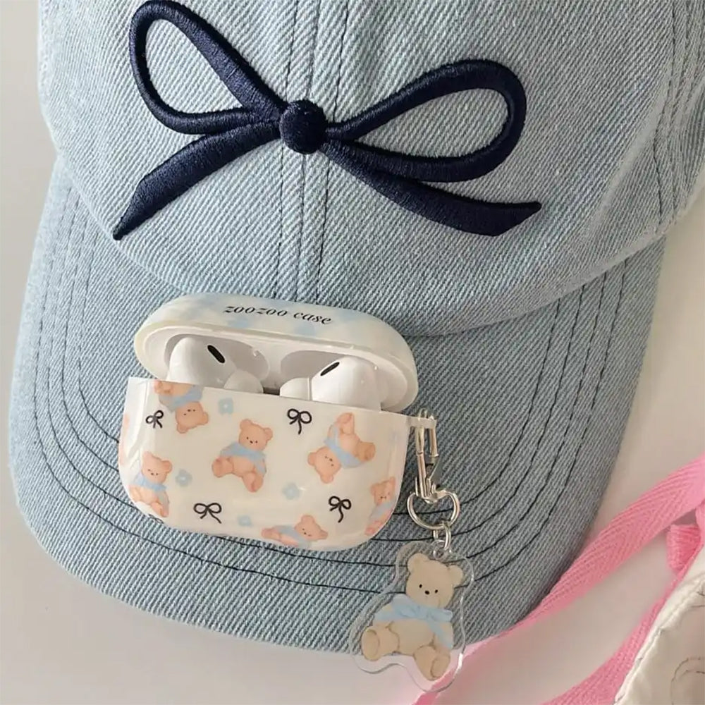 TEDDY BEAR BOWS AIRPODS CASE