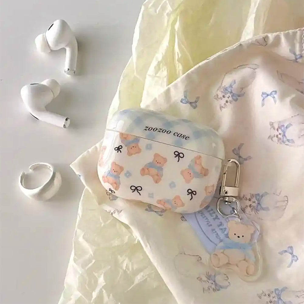 TEDDY BEAR BOWS AIRPODS CASE