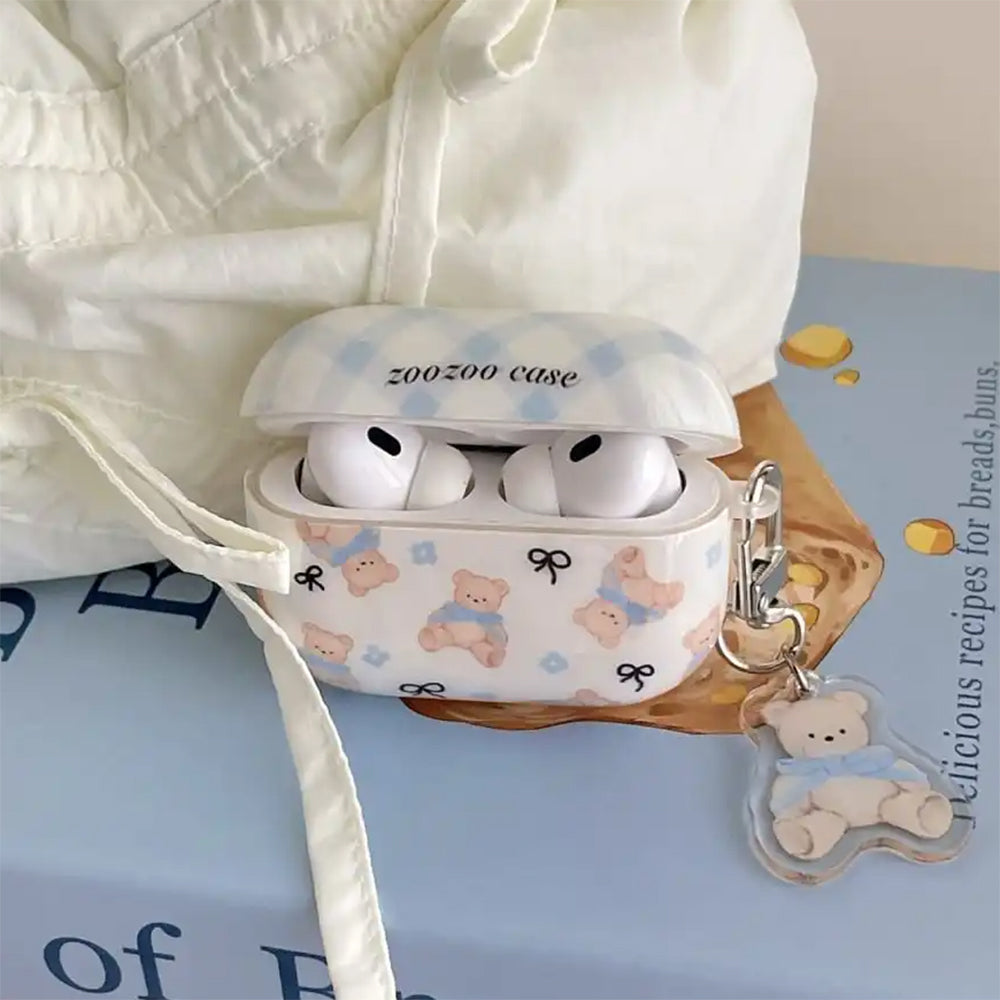 TEDDY BEAR BOWS AIRPODS CASE
