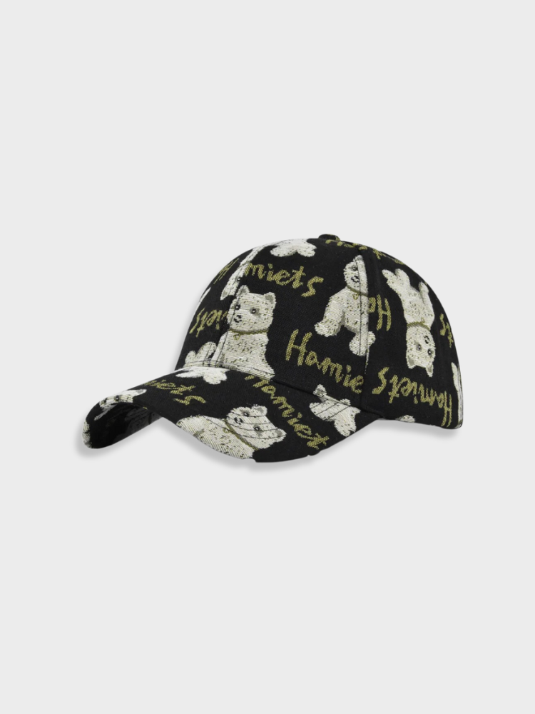 TEDDY CAP WITH TAPESTRY DESIGN FOR WINTER WARMTH