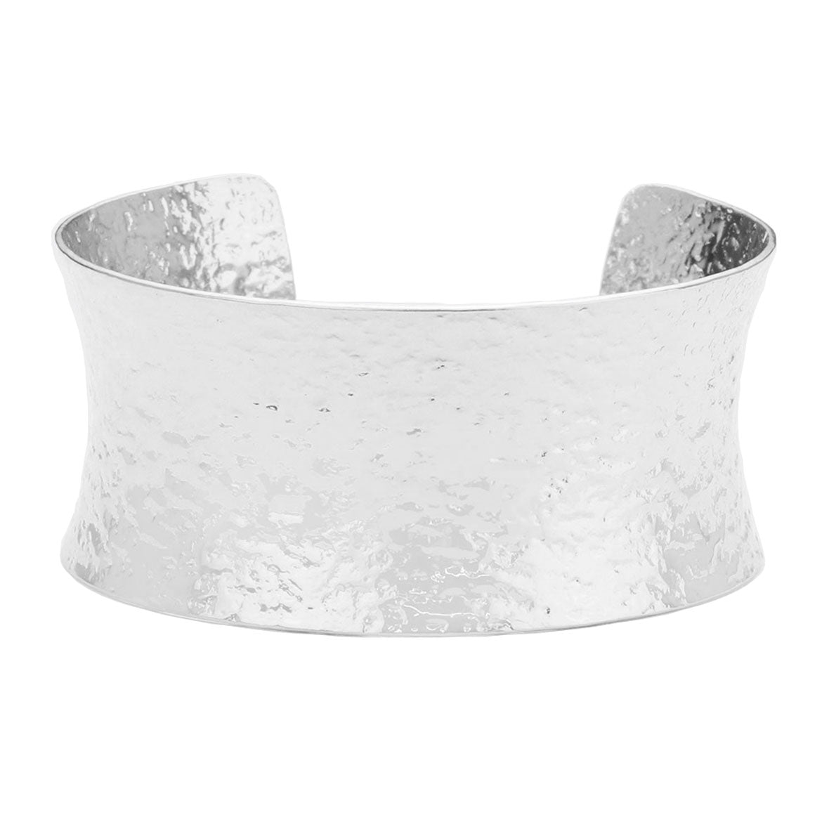 Textured Metal Cuff Bracelet