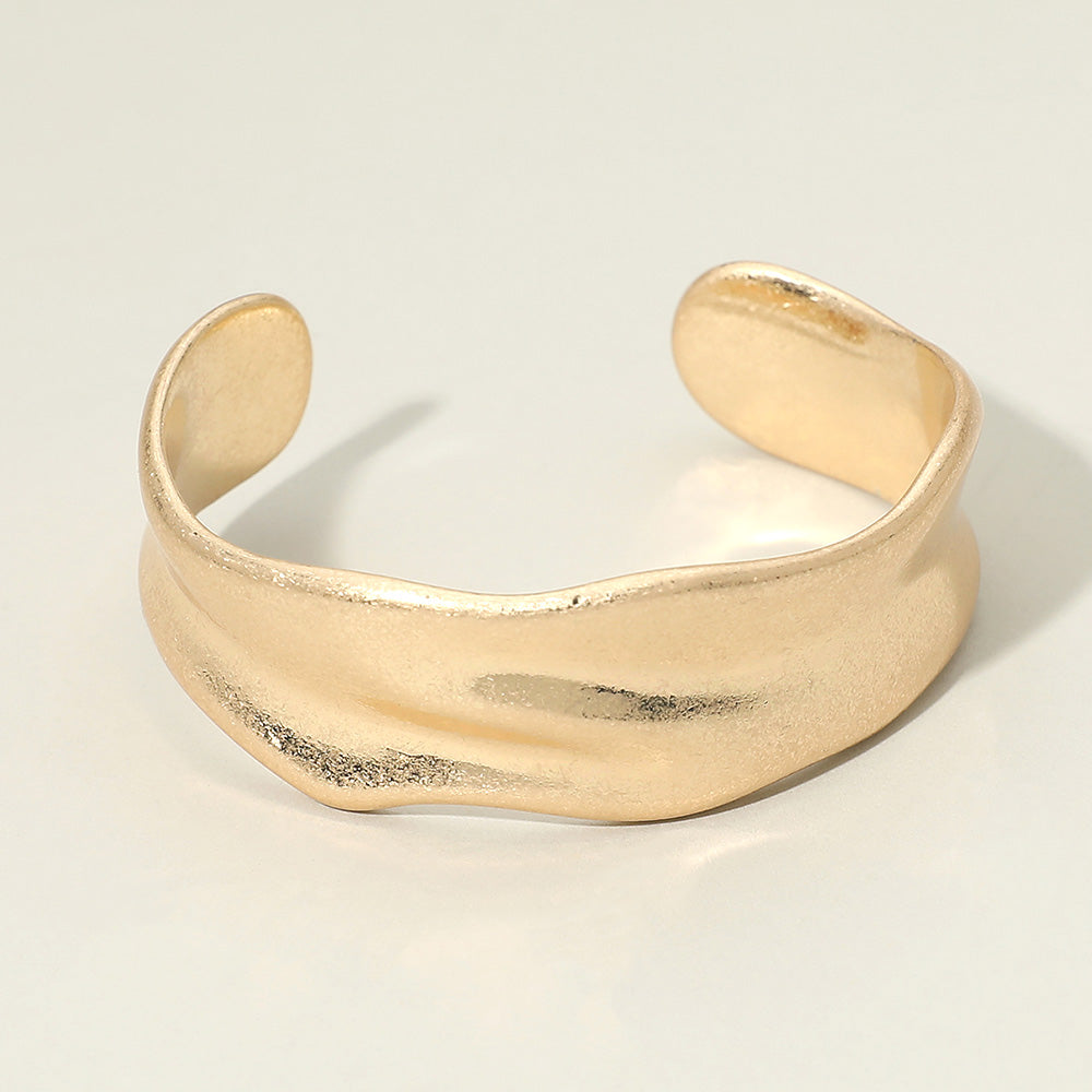 Textured Metal Cuff Bracelet