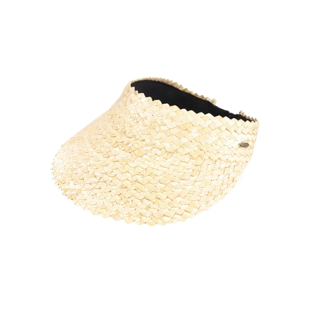 Textured Wheat Straw C.C Sun Visor