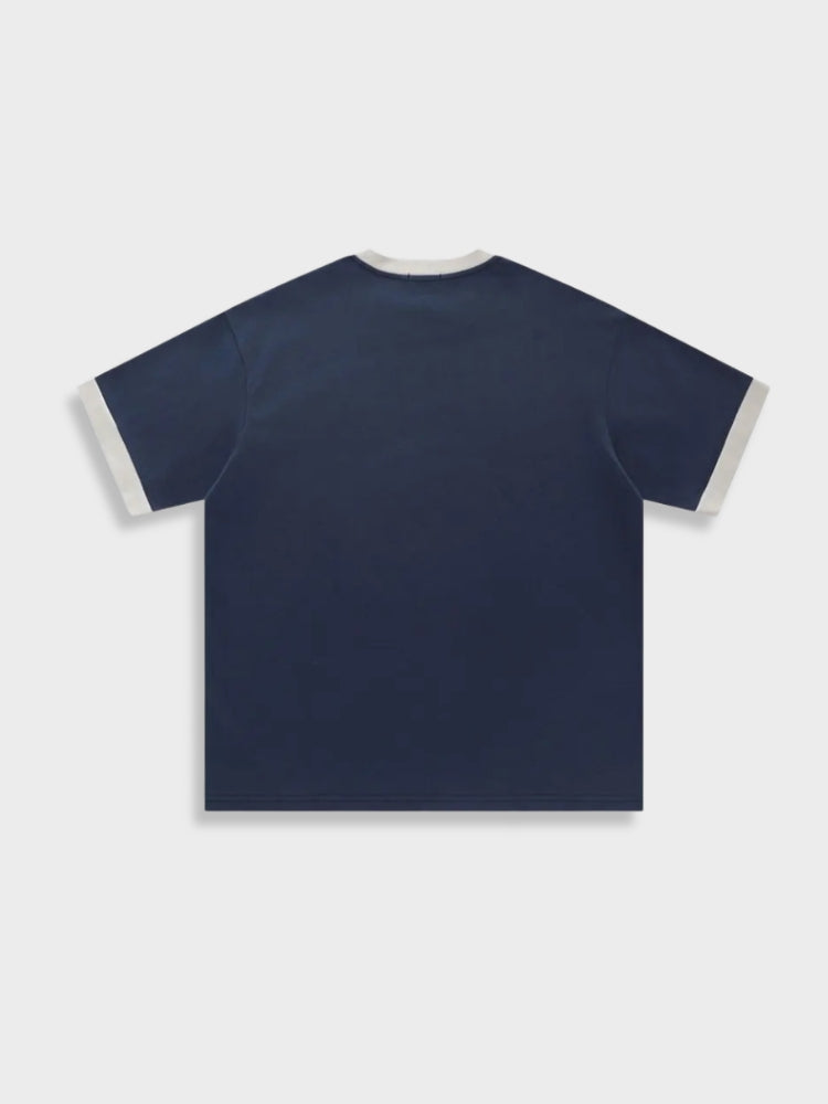 THREE-PIECE BLUE CAP AND NAVY T-SHIRT SUMMER OUTFIT FOR RDCE STREETWEAR