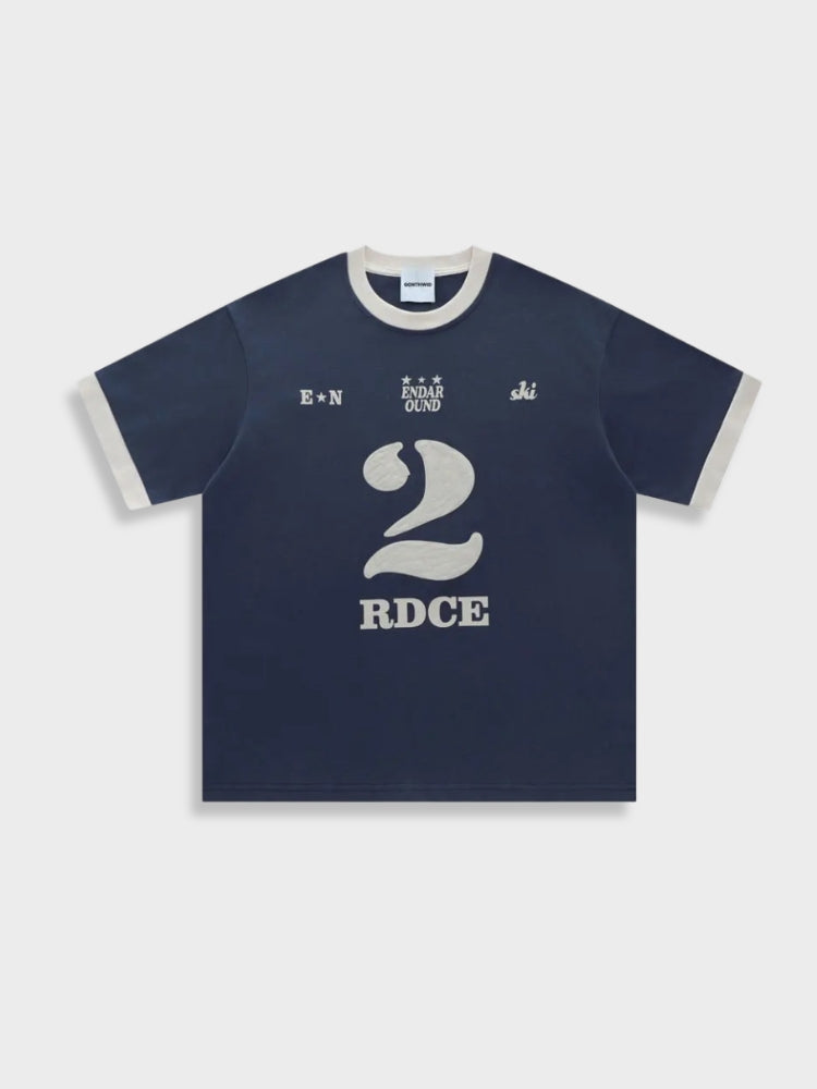 THREE-PIECE BLUE CAP AND NAVY T-SHIRT SUMMER OUTFIT FOR RDCE STREETWEAR