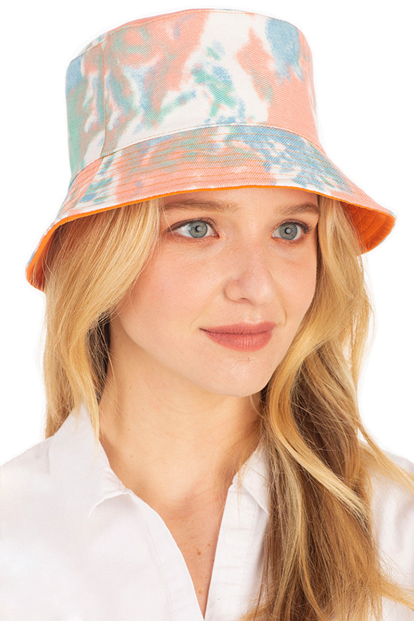 TIE DYE REVERSIBLE BUCKET HAT