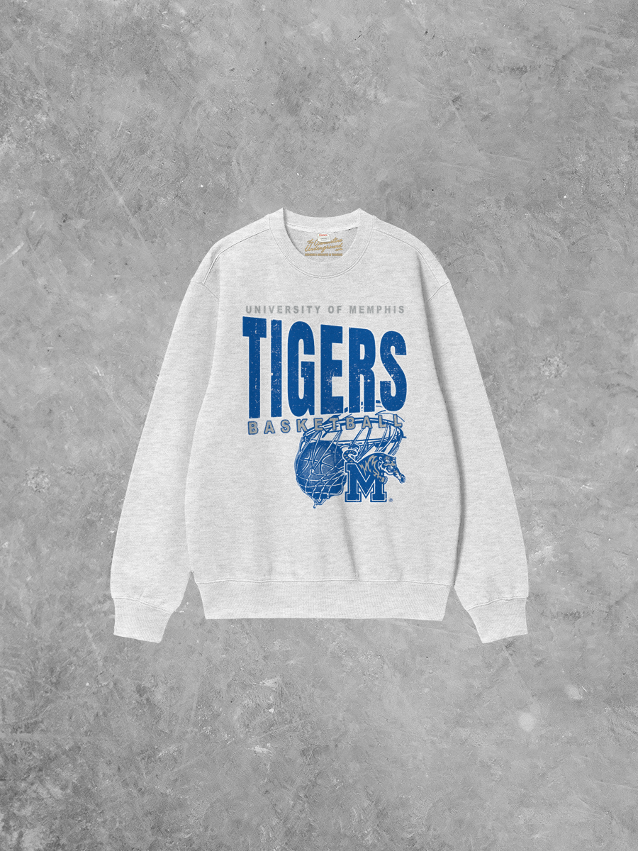 Underground Original Design: Memphis Tigers Basketball Boxy Cotton Sweatshirt