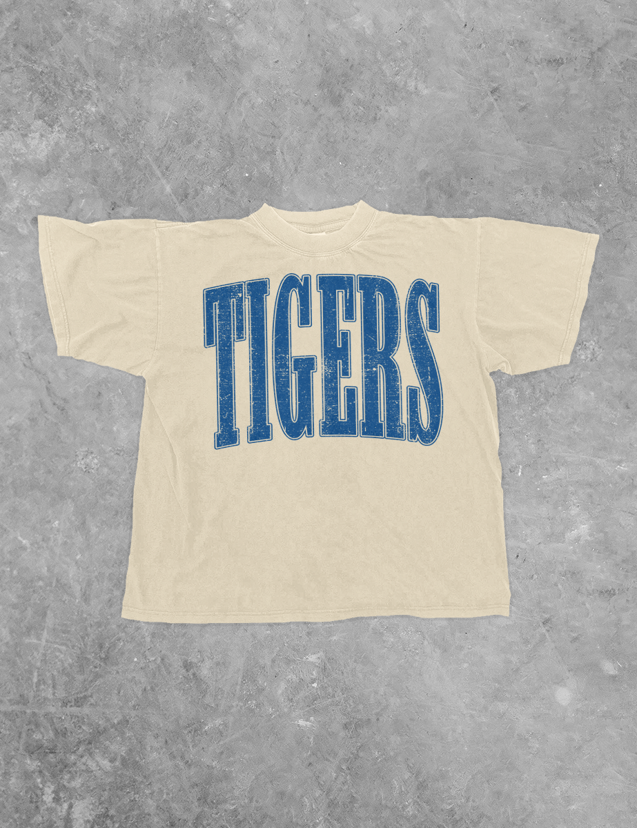Underground Original Design: Memphis Tigers Block Boxy Cotton TShirt