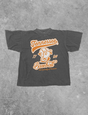 Underground Original Design: Tennessee Vols Baseball Cartoon Boxy Cotton TShirt