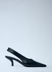 Toteme Women Classic Leather Slingback Heels