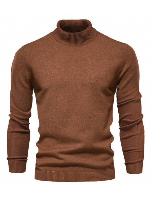 Turtleneck Men’s Pullover Sweater Casual Knitwear