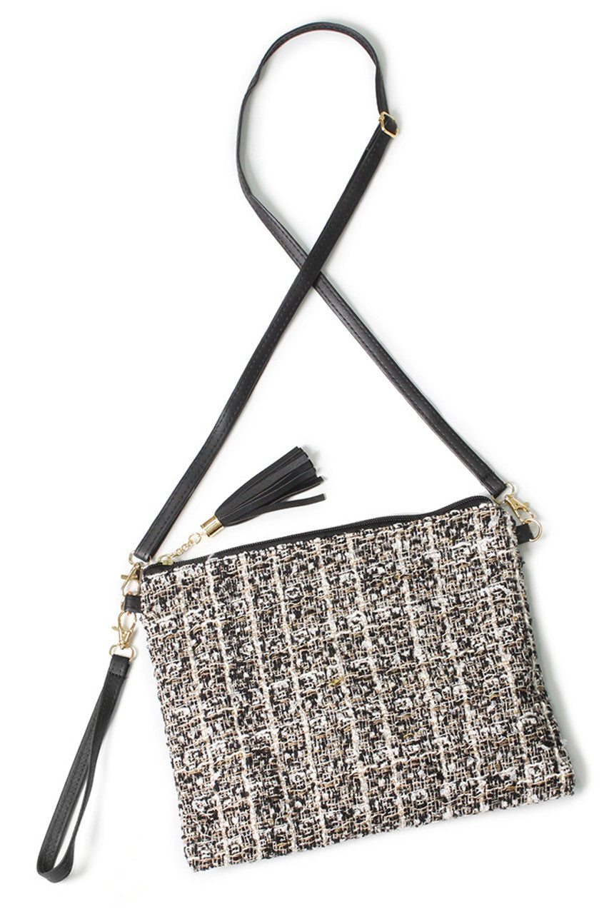 Tweed Lurex Crossbody Bag