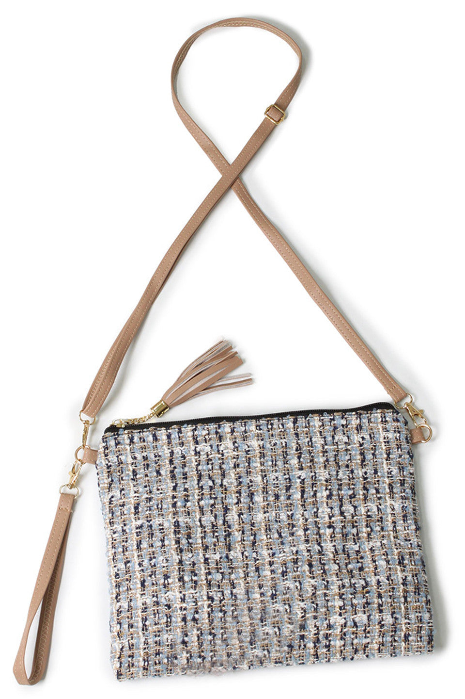 Tweed Lurex Crossbody Bag