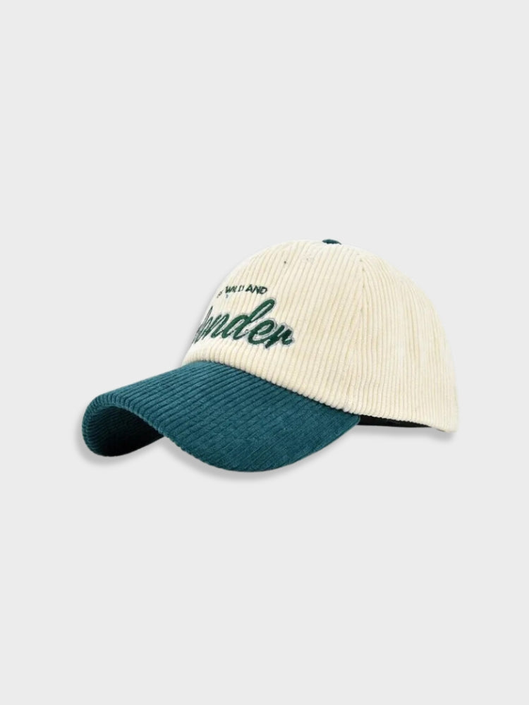 TWO-TONE CORDUROY BASEBALL CAP - TRENDY CORDUROY CAP