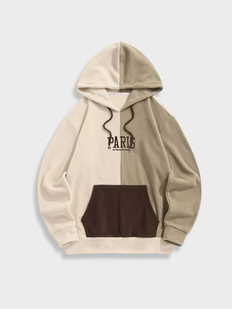 TWO-TONE HOODED SWEATSHIRT FOR ULTIMATE COMFORT