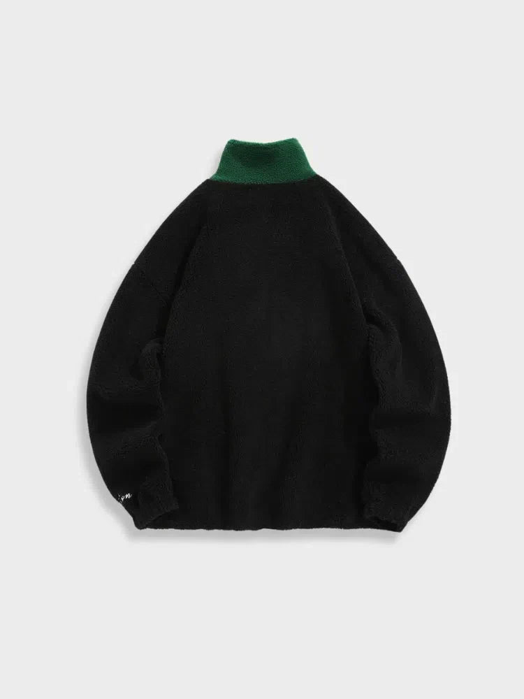 TWO-TONED BOSTON JACKET WITH VINTAGE DESIGN