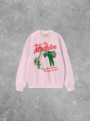 Underground Original Design: See You under the Mistletoe Boxy Cotton 90's Sweatshirt