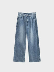 WIDE-LEG DENIM JEANS BLUE BAGGY DENIM FOR EFFORTLESS STYLE
