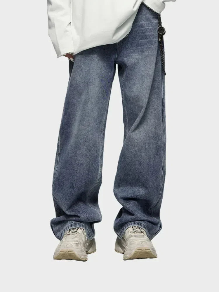 WIDE-LEG DENIM JEANS BLUE BAGGY DENIM FOR EFFORTLESS STYLE