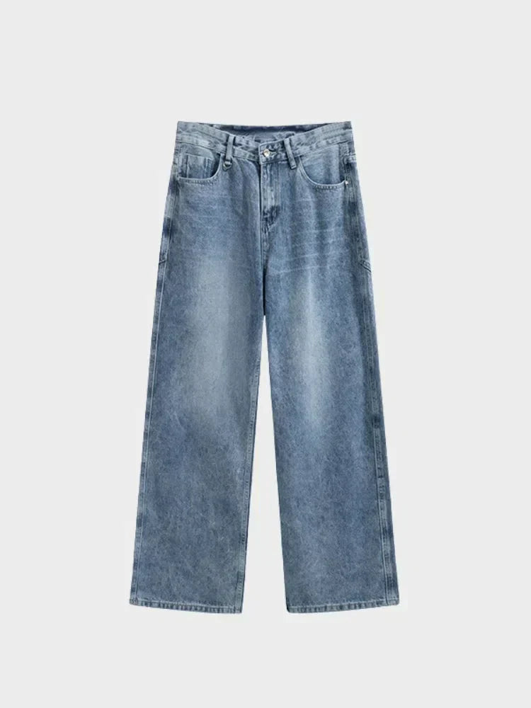 WIDE-LEG DENIM JEANS BLUE BAGGY DENIM FOR EFFORTLESS STYLE