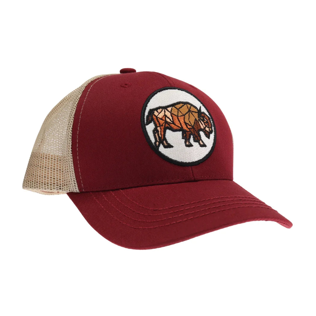 Unisex Embroidered Bull Patch C.C Trucker Ball Cap