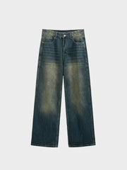 DISTRESSED WIDE-LEG JEANS FOR EVERYONE - UNISEX JEANS