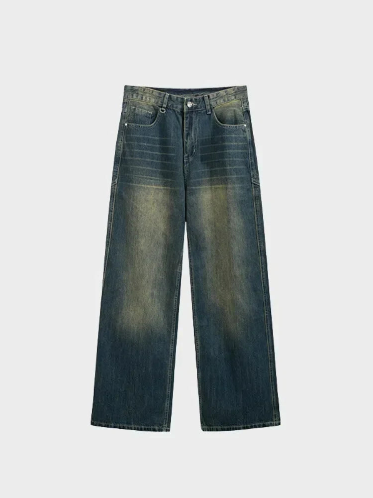 DISTRESSED WIDE-LEG JEANS FOR EVERYONE - UNISEX JEANS
