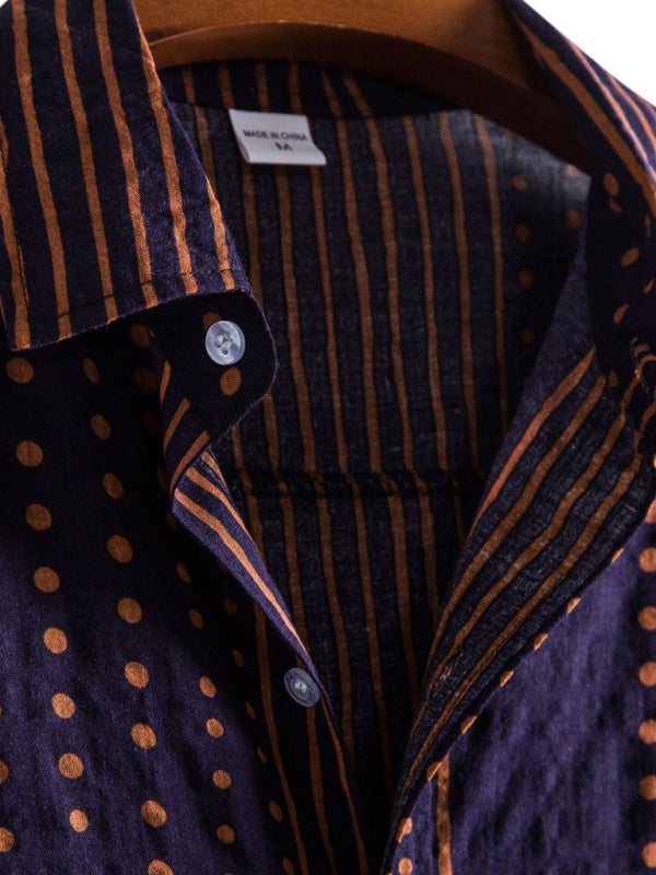 Vacation Floral Men’s Casual Short Sleeve Floral Shirt
