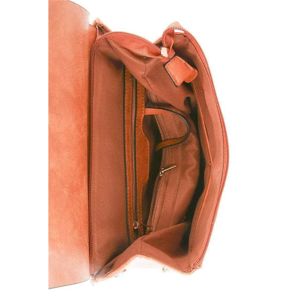 Vegan Long-lasting Faux Leather Backpack Convertible Bag