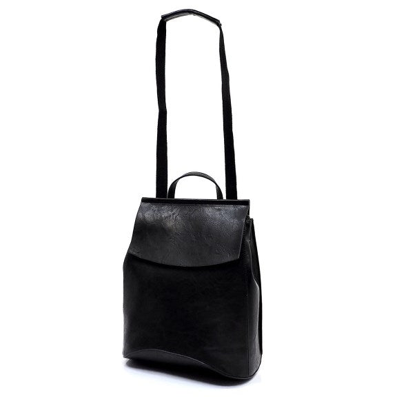 Vegan Long-lasting Faux Leather Backpack Convertible Bag