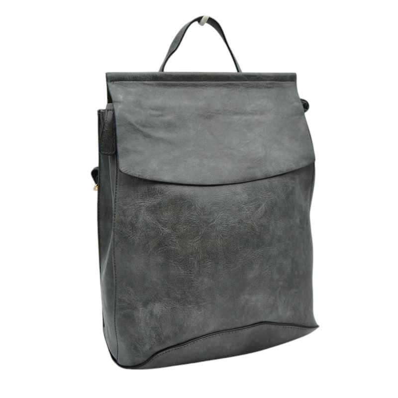 Vegan Long-lasting Faux Leather Backpack Convertible Bag
