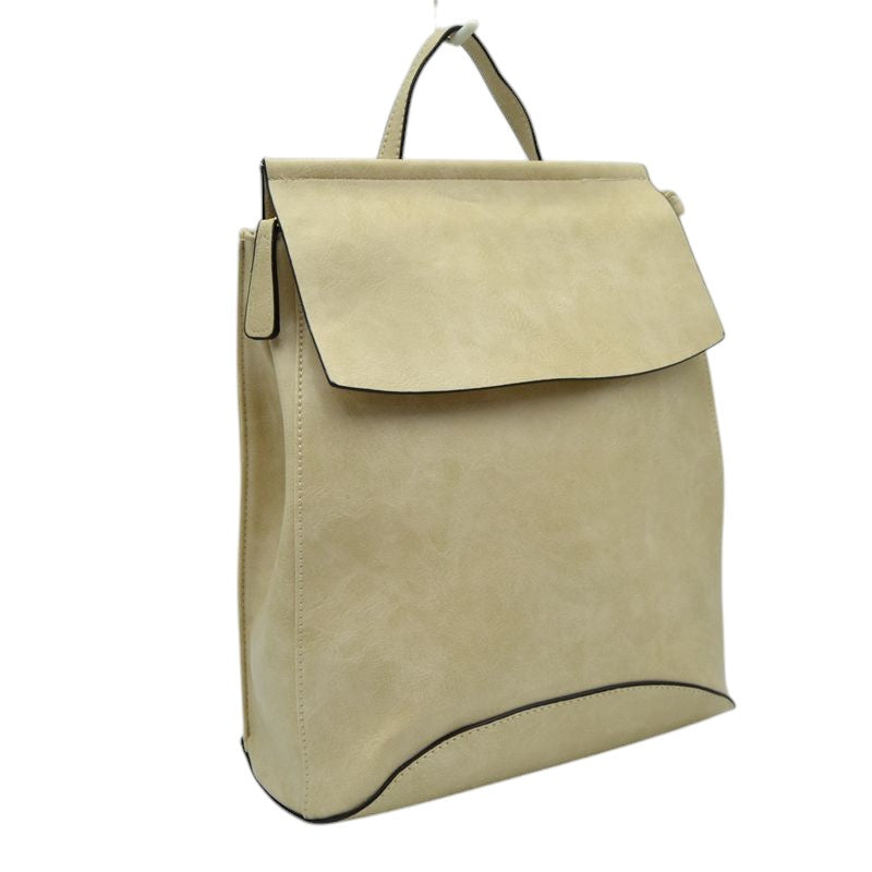Vegan Long-lasting Faux Leather Backpack Convertible Bag