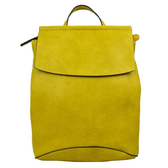 Vegan Long-lasting Faux Leather Backpack Convertible Bag