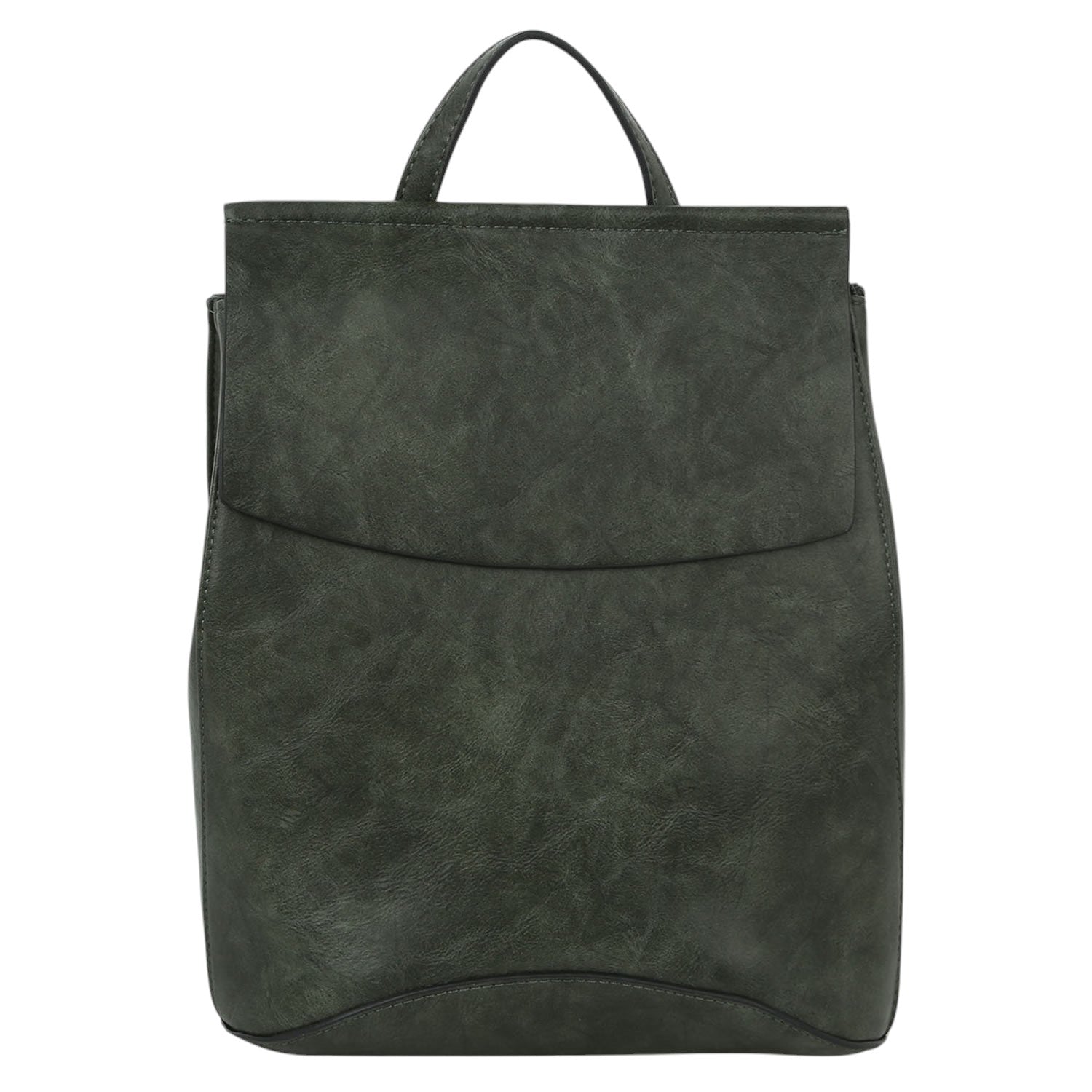 Vegan Long-lasting Faux Leather Backpack Convertible Bag