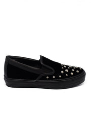 Salvatore Ferragamo Women Velvet Slip-On