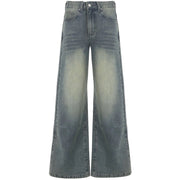 VINTAGE STREETWEAR BAGGY JEANS WITH VINTAGE WASHED FINISH