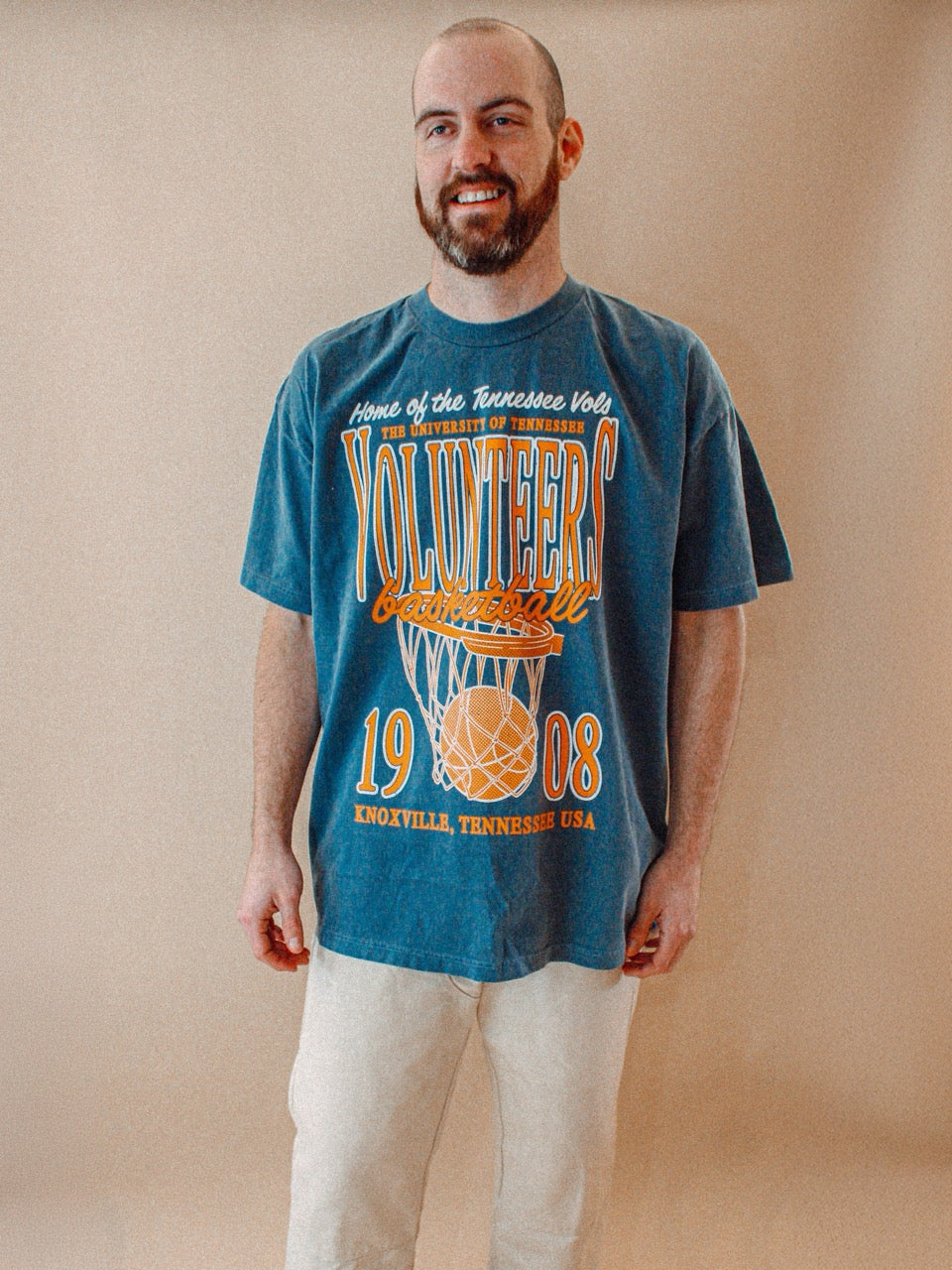 Underground Original Design: Tennessee Volunteers Basketball Boxy Cotton TShirt