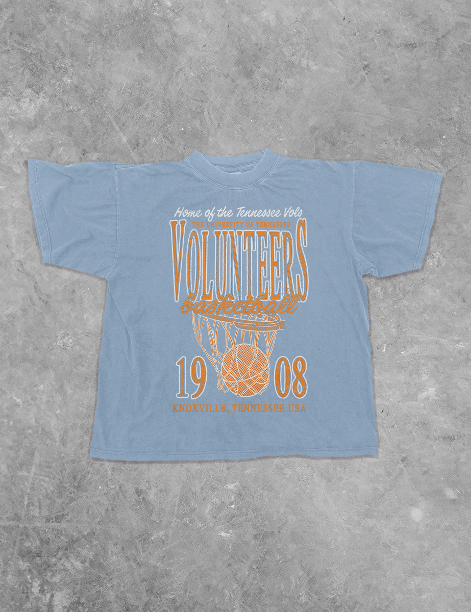 Underground Original Design: Tennessee Volunteers Basketball Boxy Cotton TShirt