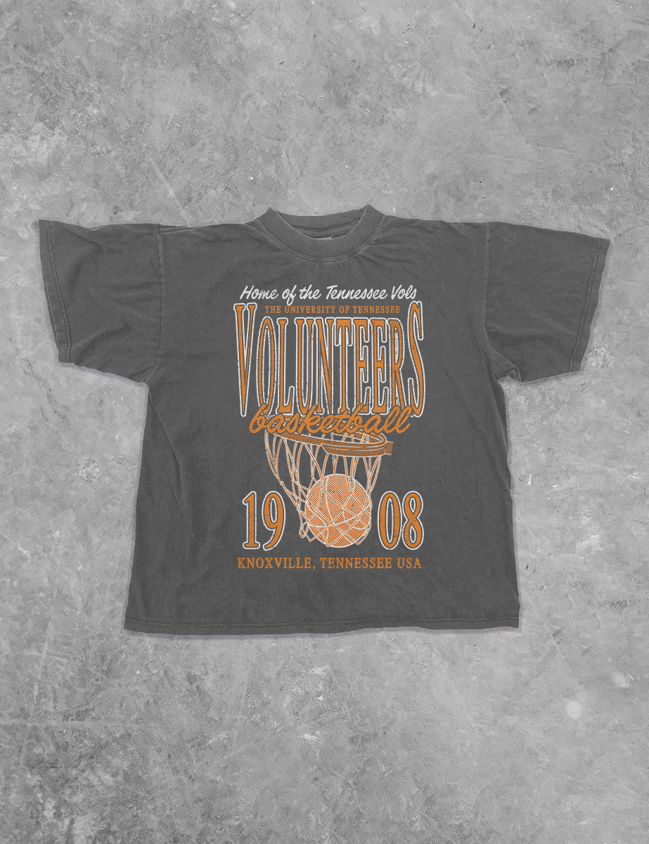 Underground Original Design: Tennessee Volunteers Basketball Boxy Cotton TShirt