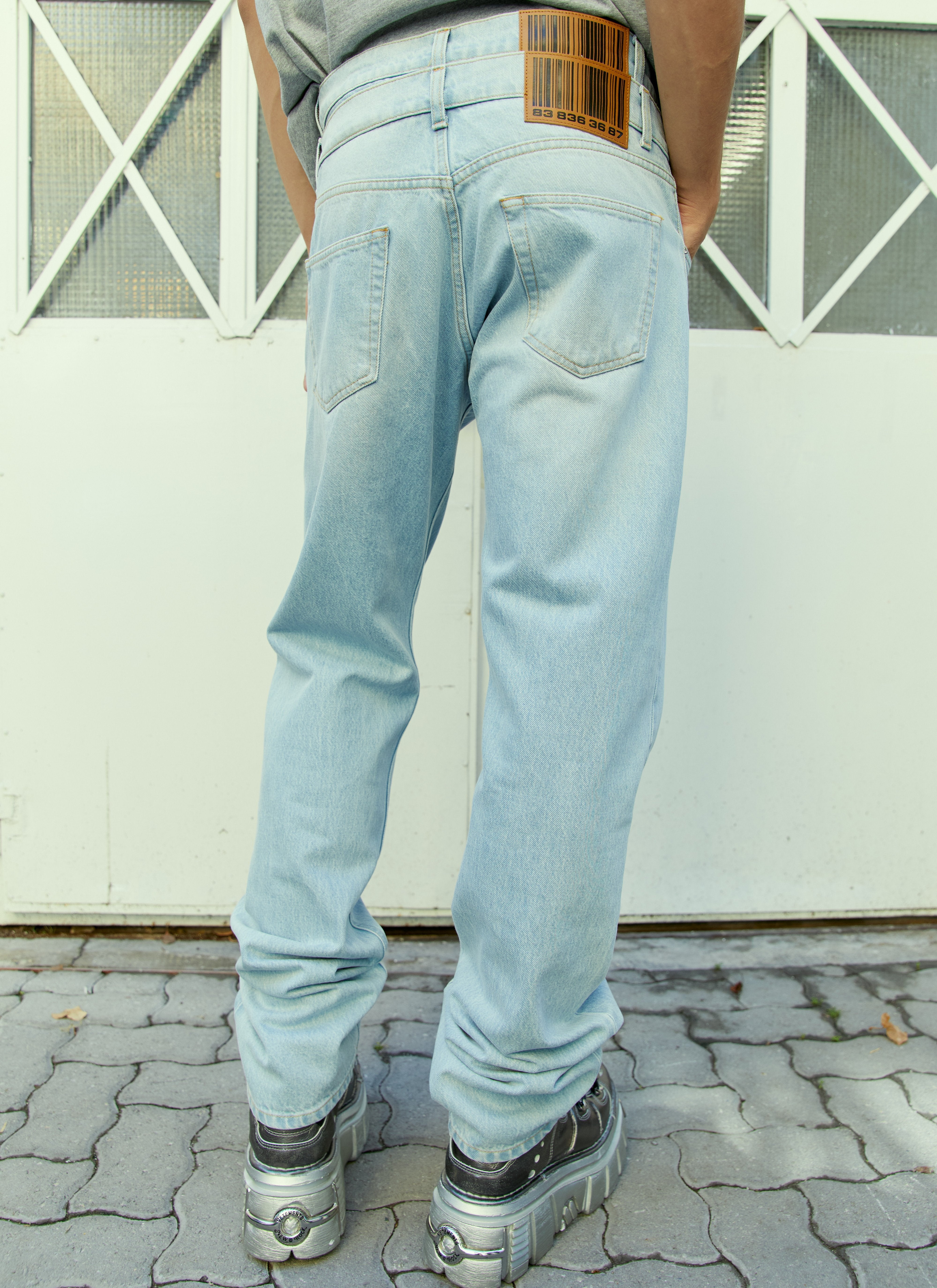 Vtmnts Women Double Waist Denim Jeans
