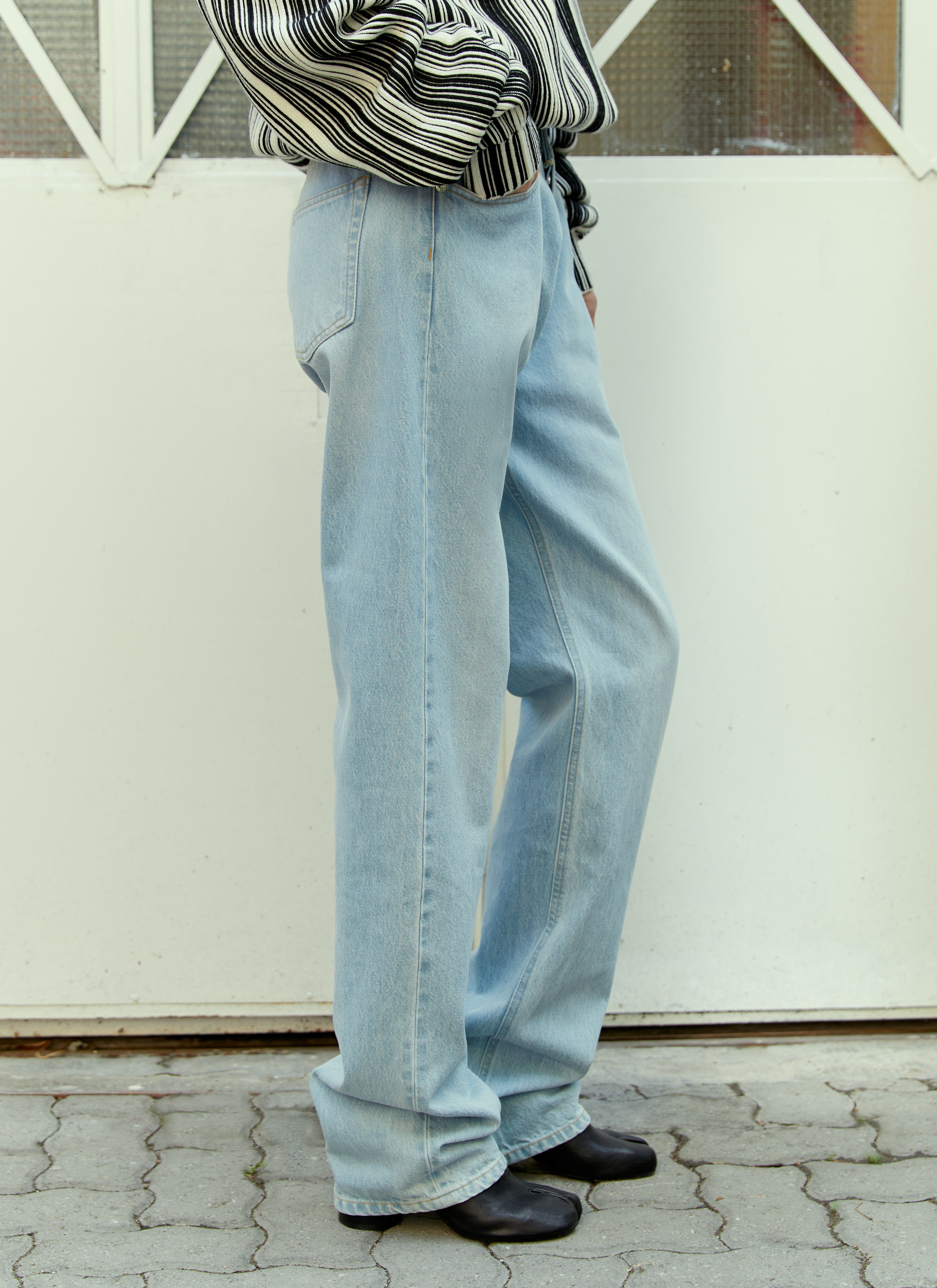 Vtmnts Men Double Waist Denim Jeans