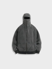 GRAY NINJA HOODIE FOR ULTIMATE COMFORT IN STYLE